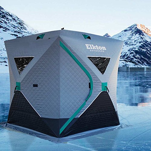 Elkton Outdoors Portable Insulated Ice Fishing Tent