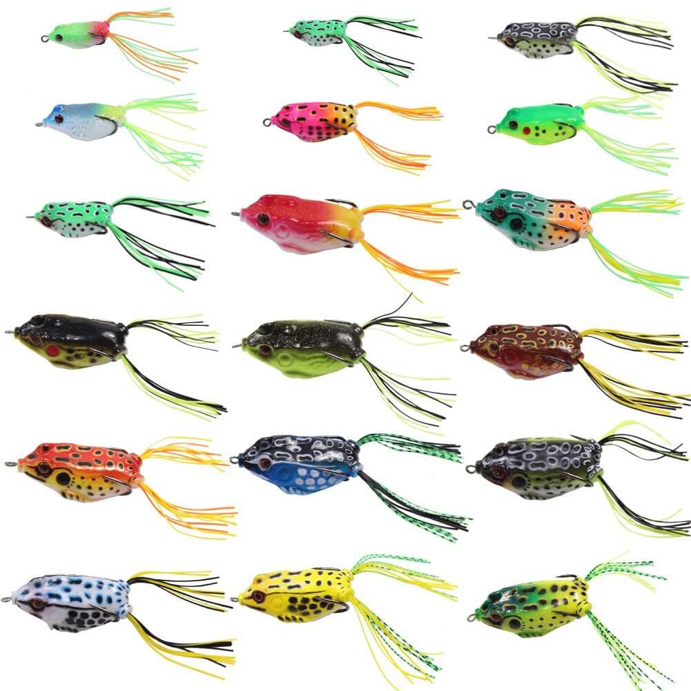 Croch Hollow Body Frog Lure Weedless Topwater Kit
