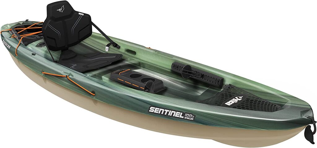 Sentinel 100X Angler Fishing Kayak - Sit-on-Top Kayak
