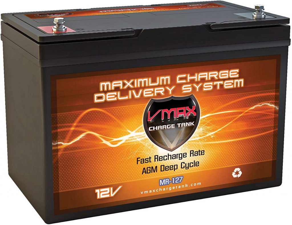 VMAX MR127 12 Volt deep cycle battery Minn Kota, Cobra, Sevylor and Other trolling Motor