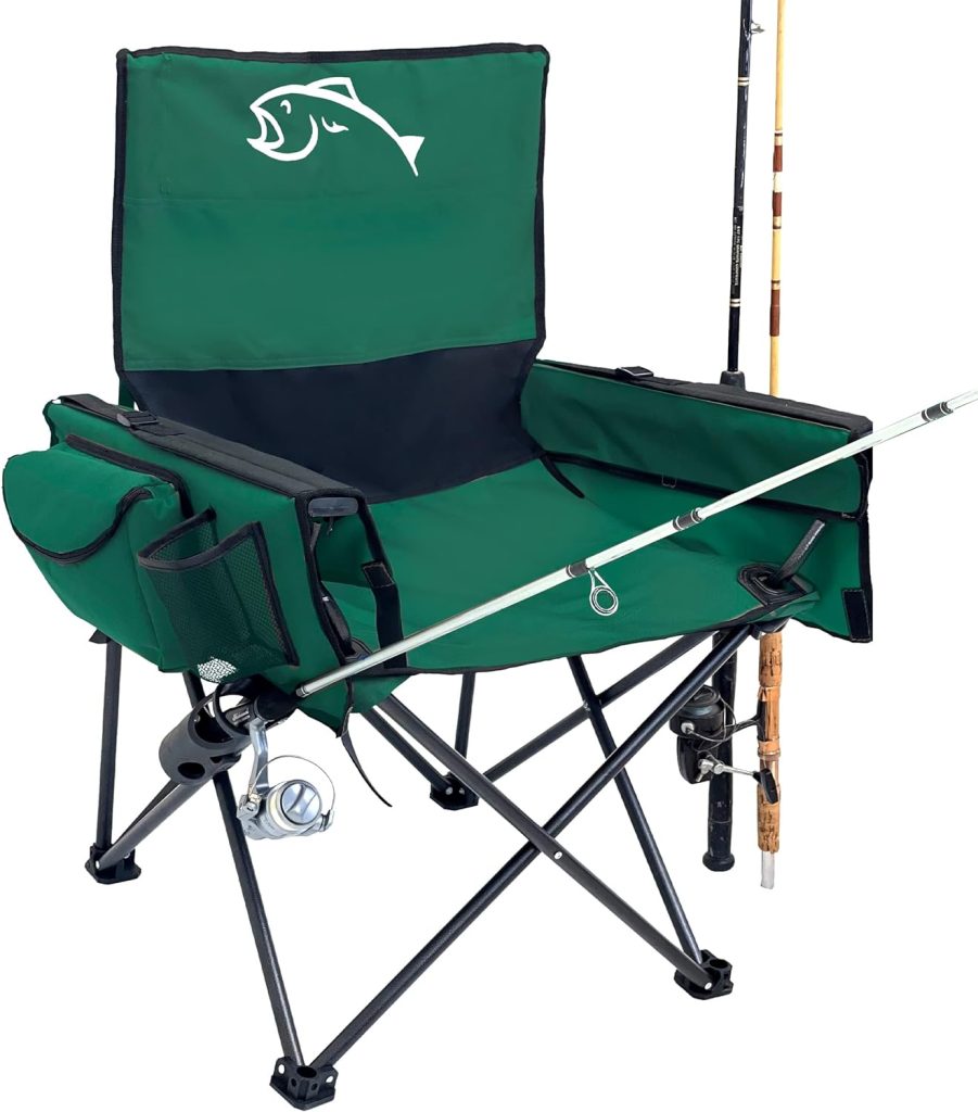 EASYGO Fishing Chair with Rod Holder