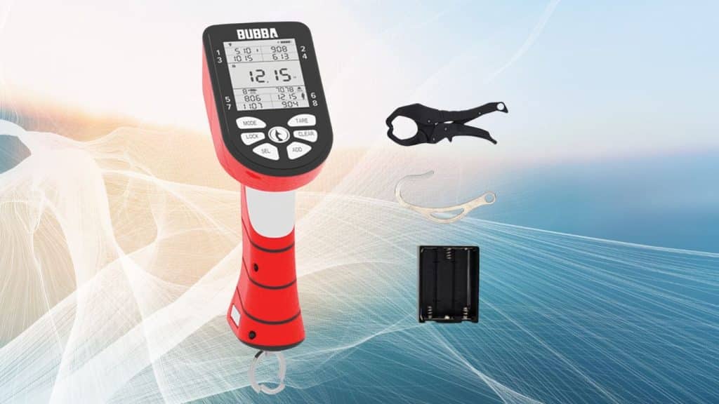 BUBBA Smart 60lb Limit Red LCD Fish Scale with Rechargeable Battery for Fishing Tournament Outdoors