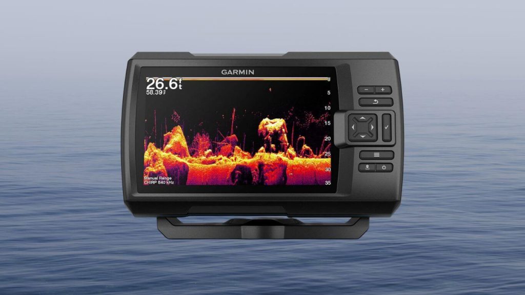 Garmin Striker Vivid 7cv, Easy-to-Use 7-inch Color Fishfinder and Sonar Transducer, Vivid Scanning Sonar Color Palettes