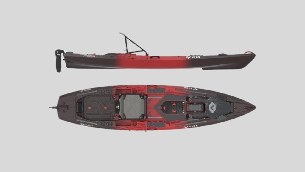 Shearwater 125 Fishing Kayak: 12.5ft, Summit Seat, Versa Pod, Gravity Rudder Kit - Built for Versatility, Speed, and Stability 